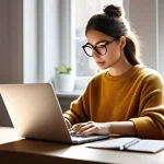 다양한 업무 스타일을 반영한 인지적 자원 관리 - **"Morning Productivity Peak: A Focused Professional in a Bright Home Office"**
    A young adult, w...