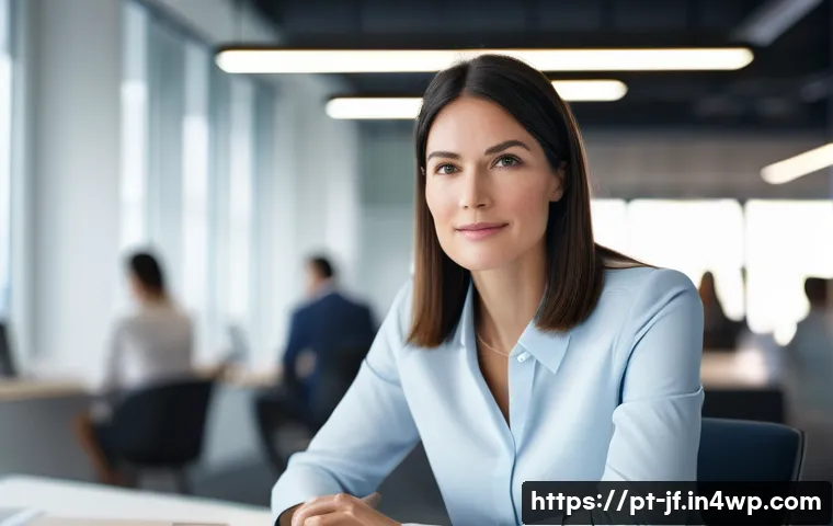 인지적 자원 관리의 리더십 개발 - **Prompt:** A highly focused and composed female leader in her late 30s to early 40s, wearing smart ...